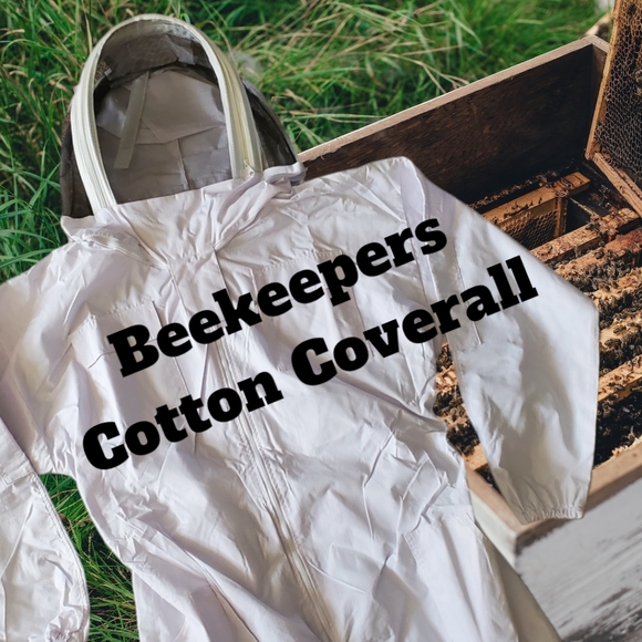 NEW Beekeepers Cotton Coverall With Detachable Veil Hood Size XXL - Picture 1 of 16